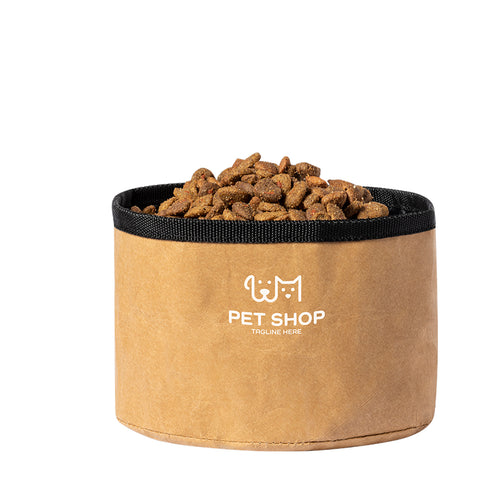 Foldable pet bowl 1 - Poppy Personalised