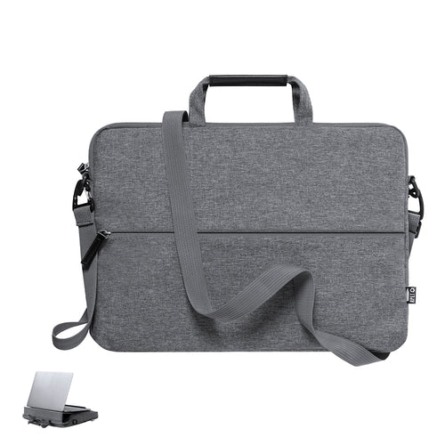 Document holder in nature line and in resistant 300D RPET melange effect, made from recycled plastic, in order to promote the reuse of plastic waste and contribute to the sustainability of the planet - Murray...