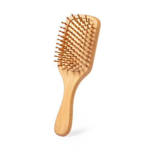Nature line brush in polished bamboo to encourage the use of natural raw materials and reduce pollutant emissions - Aveiro Personalised