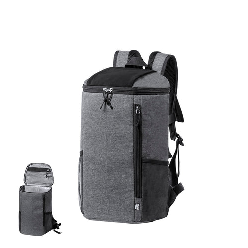 10L cooler backpack from nature line, made of high-quality resistant RPET 600D polyester, made from recycled plastic to promote the reuse of plastic waste and contribute to the sustainability of the planet - Kemper...