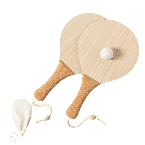 Pair of beach rackets of nature line - Bubbak Personalised