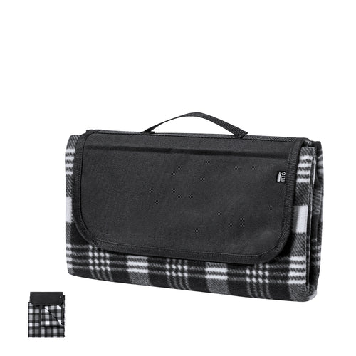 Premium quality picnic blanket in 160g/m2 RPET polyester, made from recycled plastic to encourage the reuse of plastic waste and contribute to the sustainability of the planet - Zaralex Personalised