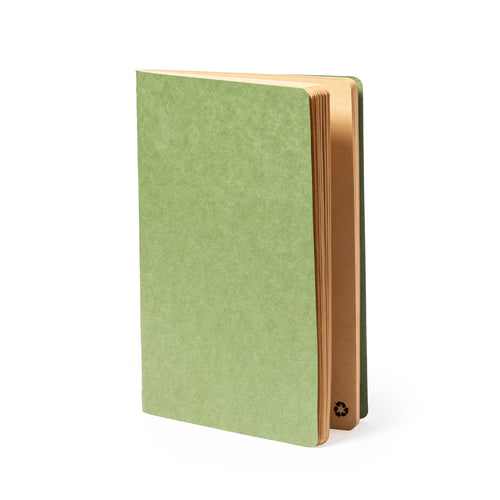 A5 notebook in nature line, with soft covers made of durable recycled cardboard - Rayish Personalised