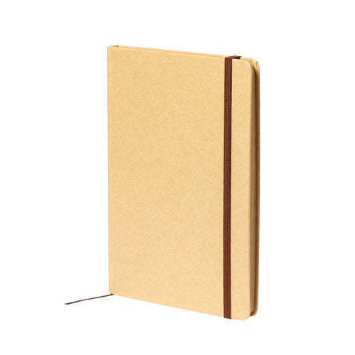 A5 nature line notebook with hard covers in durable recycled cardboard - Klamax Personalised