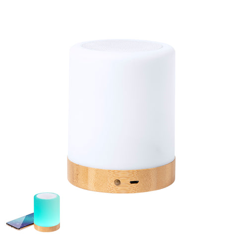 Nature line speaker, made from a combination of bamboo and resistant ABS - Nalow Personalised