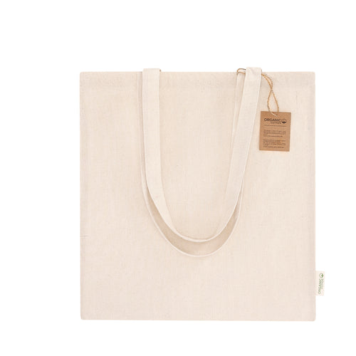 Bag made in organic cotton material 180g/m2, in a natural tone finish - Fizzy Personalised