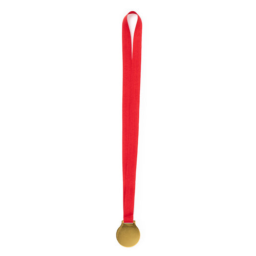Metal medal with gold, embossed finish - Maclein Personalised