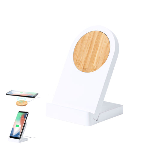 Nature line, wireless magnetic charger with mobile phone holder function - Noopy Personalised