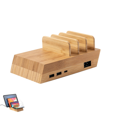 Wireless charging station, multi-device and 10W charging, capable of charging up to 4 devices simultaneously - Lupint Personalised