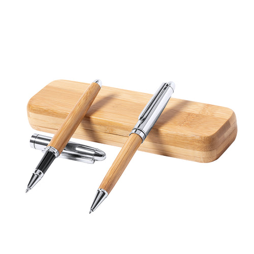 Nature line ball pen and roller set - Notium Personalised