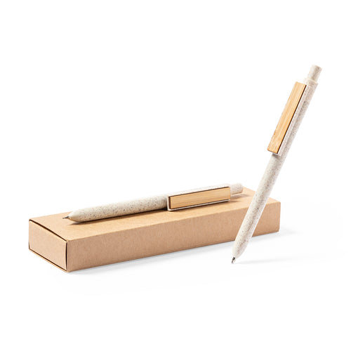 Nature line, set of ball pen and mechanical pencil - Bruneok Personalised