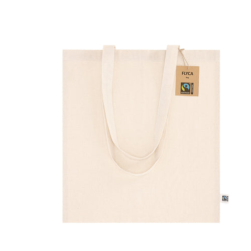 Nature line bag, made of cotton 180g/m2 in a natural tone - Flyca Fairtrade Personalised