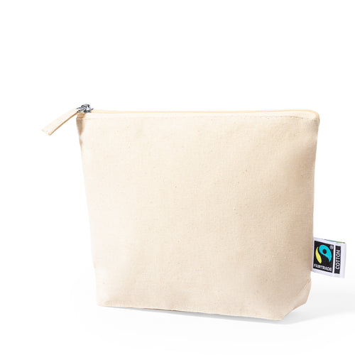 Nature line beauty bag, made of cotton 180g/m2 in a natural tone - Adams Fairtrade Personalised