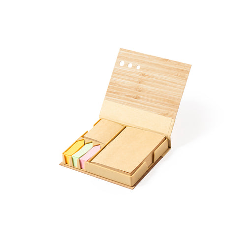 Nature line notepad holder with bamboo covers - Kokil Personalised