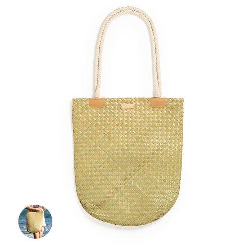 Rectangular straw bag with a casual design, a must-have - Bedwey Personalised