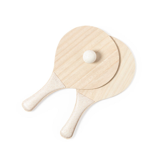 Pair of nature line beach rackets - Saiker Personalised