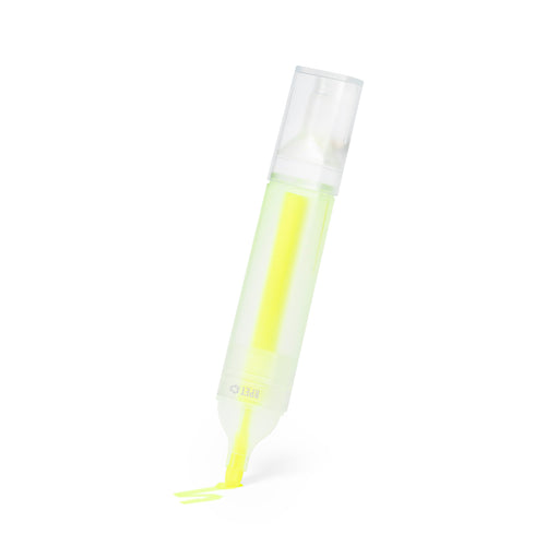 Nature line highlighter made of RPET, made from recycled plastic to promote the reuse of plastic waste and help the sustainability of the planet - Conrad Personalised