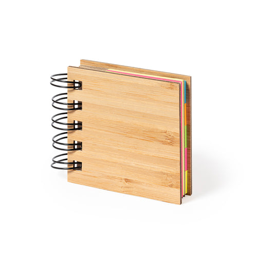 Nature line ringed notebook, with rigid bamboo covers - Feros Personalised