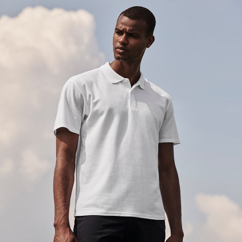 Adult white polo shirt Original by Fruit Of The Loom Personalised