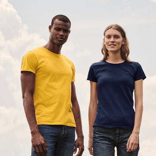 Women's color T-shirt Iconic by Fruit Of The Loom Personalised