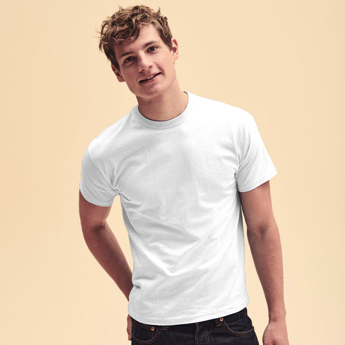 Adult white T-shirt Original T by Fruit Of The Loom Personalised