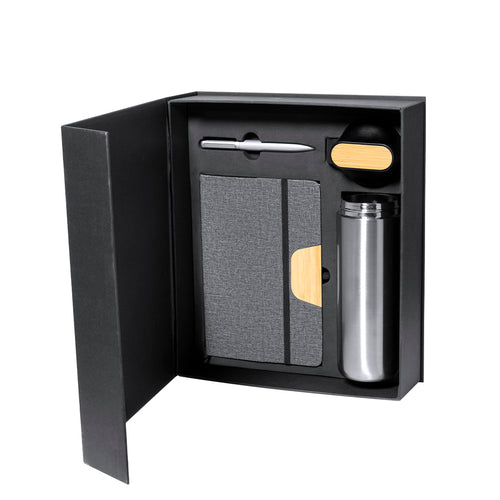 Elegant premium set, including: Double-walled thermos cup in stainless steel - Halderan Personalised
