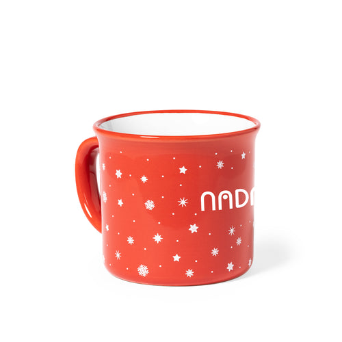 Ceramic mug with vintage Christmas design and 280 ml capacity - Verdux Personalised