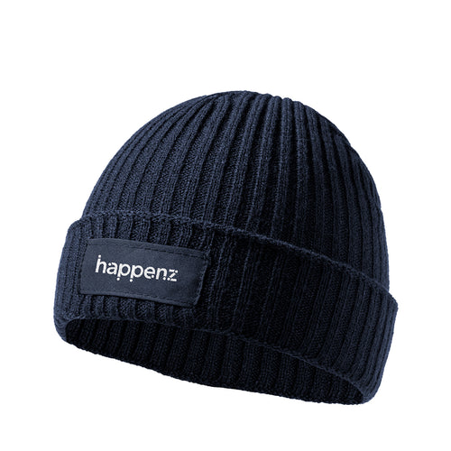 Soft and warm ribbed knitted hat, made in elastic acrylic material - Selsoker Personalised