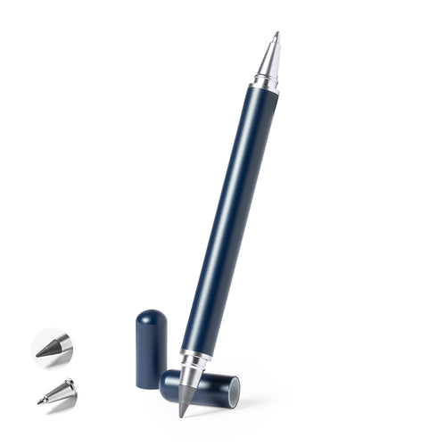 Penne Holwick Personalizzato - Penna a sfera e matita eterna 2 in 1, in metallo resistente con finitura lucida