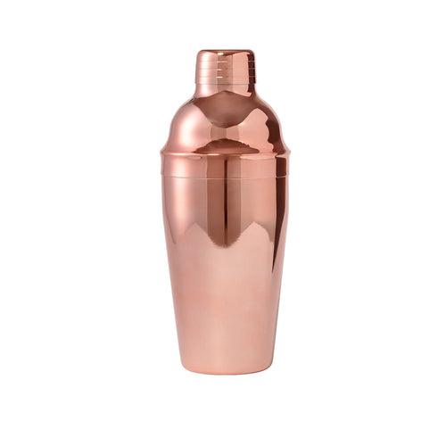 Cocktail shaker of 550 ml capacity in stainless steel with outside coating of galvanized copper - Hamberly Personalised