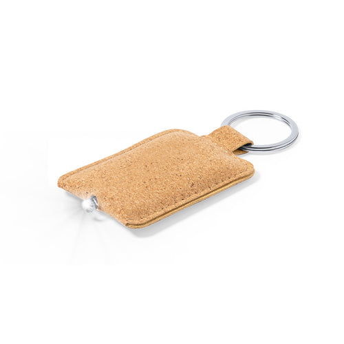 Flashlight keychain in nature line, made of natural cork - Wilbut Personalised