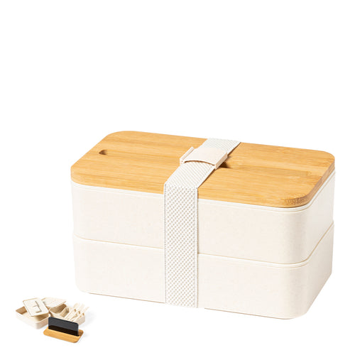 Innovative set of 1,4l lunch boxes made in resistant, BPA-free, veined PP material - Graftan Personalised