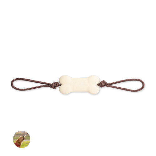 Pet teether, with bone made of resistant TPR material, safe and harmless for pets - Salmer Personalised