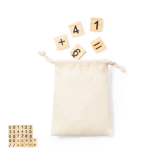Calculation set made of resistant natural pine wood - Mates Personalised