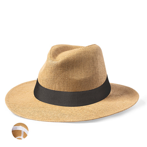 Sombreros Di Paglia Mulins Personalizzato - Cappello indiano in paglia di carta, con comoda fascia regolabile all'interno
