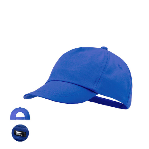 5 panel cap for kids made in resistant RPET polyester, with soft finish and adjustable velcro closure - Rick Personalised