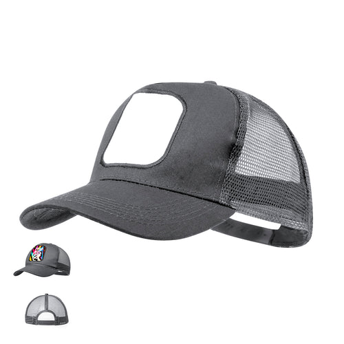 Trucker style cap made in a combination of durable cotton and polyester - Flecher Personalised