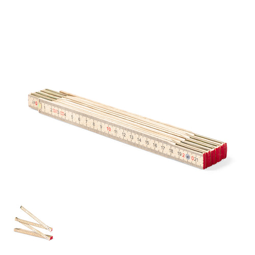 Classic carpenter's ruler made of natural wood - Medil Personalised