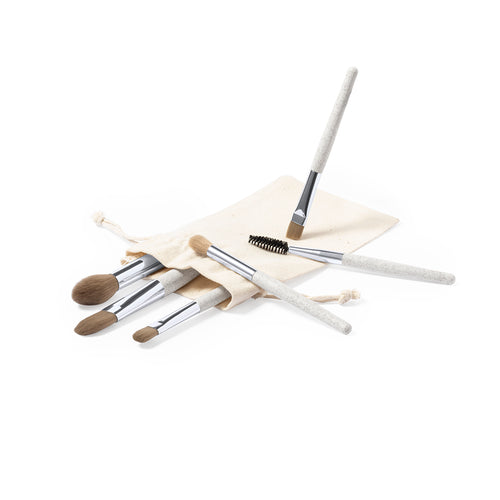 Make-up brush set, including 6 brushes for different purposes - Kurt Personalised