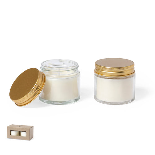 Set of scented candles, with vegetable wax and Fresia flower scent - Kesha Personalised
