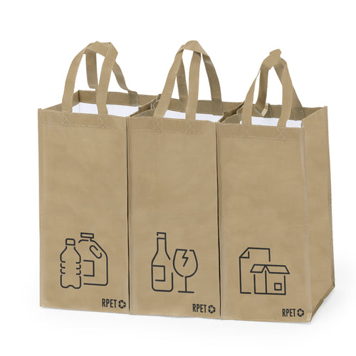 Set of 3 recycling bags - Stuggar Personalised