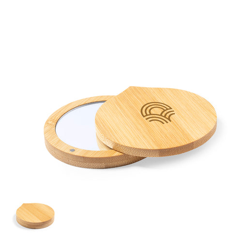 1X mirror in nature line, with bamboo case and magnetic closure - Susil Personalised