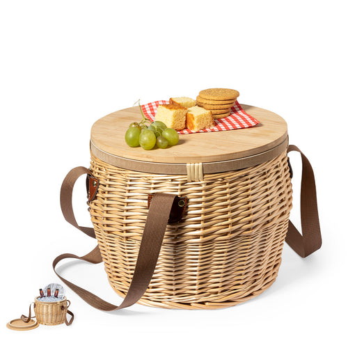 Bring style to your picnics with this cool and retro cooler basket - Bubu Personalised