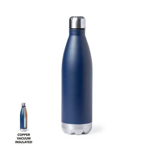 750 ml capacity thermal bottle, made in double wall stainless steel - Willy Personalised
