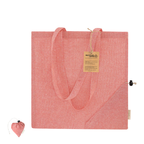 Borse Pieghevoli Biyon Personalizzato - Borsa pieghevole della linea natura, realizzata in cotone riciclato da 120 g/m2