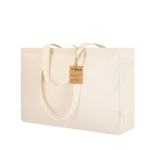 Borse A Soffietto Framos Personalizzato - Borsa della linea nature, realizzata in cotone riciclato ad alto grammatura (240 g/m²)