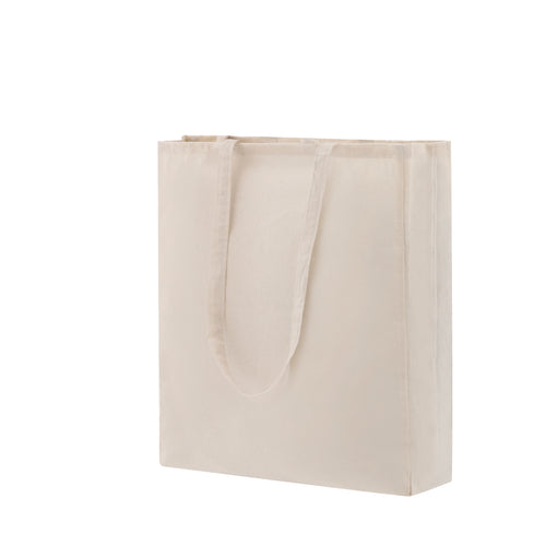 Borse A Soffietto Dongay Personalizzato - Borsa realizzata principalmente in cotone, con finitura naturale e grammatura di 140 g/m²