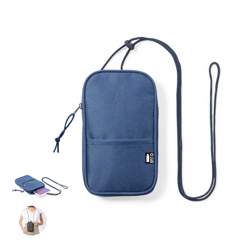 Nature line classic smartphone bag, made of durable 600D RPET polyester - Landry Personalised