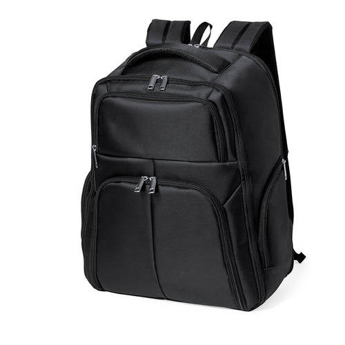 Premium quality backpack made of durable 600D Nyon fabric with black finish - Mauroz Personalised