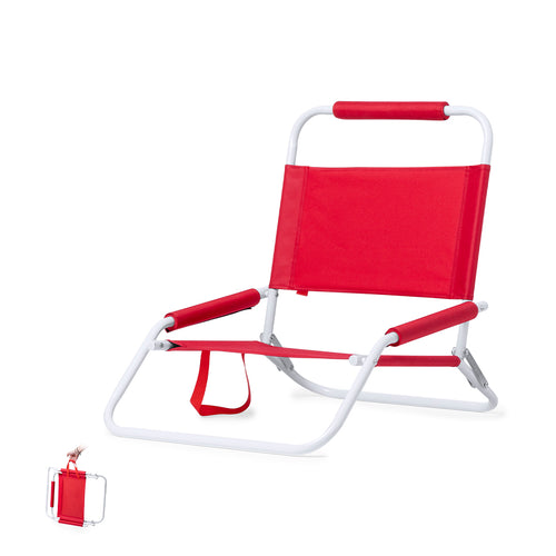 Lightweight and strong folding chair, with white lacquered metal structure - Coswel Personalised